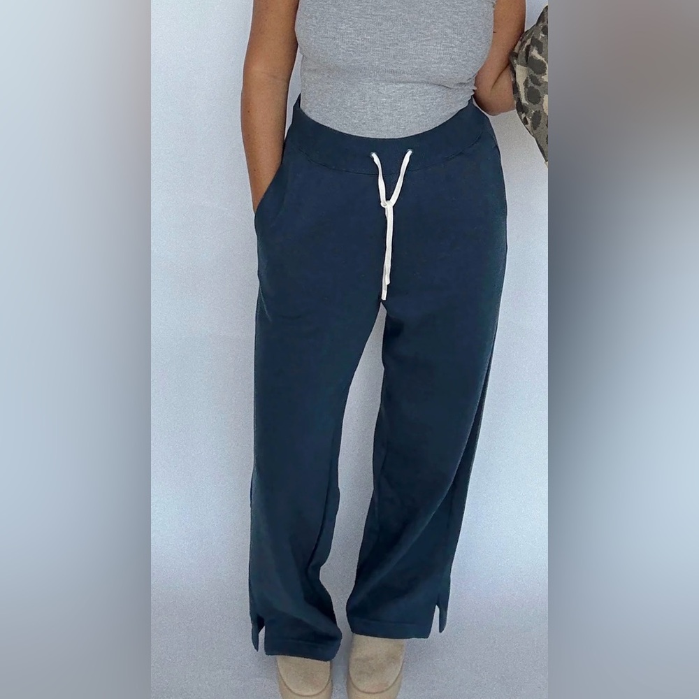 Midnight Navy Fleece Comfy Sweat Pant | NWT | Large